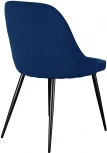 Стул 256 микровелюр К17 синий, ножки черные Dikline 00-00060795