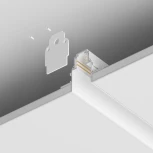 Шинопровод под гипсокартон 1м Gravity встраиваемый белый (магнитный) Maytoni Technical TRX010-421W (48V)