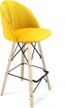 Стул барный SHT-ST35-1/S80 имперский жёлтый/прозрачный лак/чёрный Sheffilton 1196559701