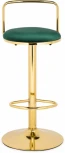 Барный стул Woodville Lusia green / gold