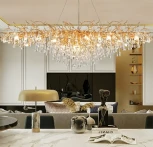 Подвесная большая люстра Droplet Chandelier Oval L160 ImperiumLoft 40,2696 (148055-22) (220V, на тросе)