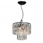 Подвесная люстра Vitaluce V5179-1/4S (220V, хрусталь, на тросе, круглые)