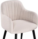 Стул Woodville на металлокаркасе Халли lamb 19 / черный 552085