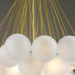 Потолочная люстра на штанге iLamp Globe 10099P/3-D800 GL-WH