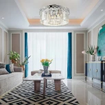 Потолочная люстра хрустальная на штанге Arte Milano Sorrento-8909 378909/6/50/490 CR (220V)