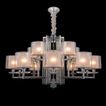 Подвесная большая люстра Newport 4400 4410+5/C chrome (220V, на цепи)