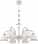 Подвесная люстра Arte Milano AM343837 347837/6 WT+G (220V, на цепи)
