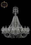 Подвесная большая люстра Art Classic 11.11 11.11.24.530.XL-160.Cr.Sp (220V, хрусталь, на цепи, подсвечник, свеча)