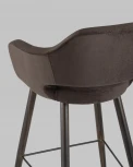 Стул барный Stool Group Саймон велюр темно-коричневый УТ000025187