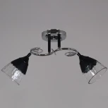 Потолочная люстра на штанге Reluce 70139-3.3-02 CR+BK (220V)