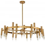 Потолочная люстра большая на штанге Leonardo 2156/05/20P Stilfort (220V, свеча)