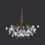 Подвесная люстра Loft IT Bunch 10048/6 Brown (220V, на проводе, шарики)