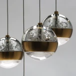 Подвесной светильник DeMarkt Капелия 730010809 (LED, 220V, пульт управления, на проводе, шарики)