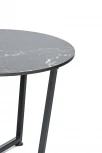 Журнальный стол из HPL круглый Ø50, цвет черный мрамор 4SIS Майами 3029-D50-4sis