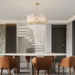 Подвесная люстра хрустальная на штанге Arte Milano Sorrento-3109 373109/8/350/580 GD (220V)