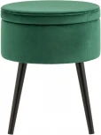 Пуф Клайс с ящиком велюр зелёный УТ000035914