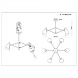 Потолочная люстра Evoluce Biane SLE103502-06