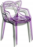 Комплект из 2-х стульев Bradex Home Masters прозрачный сиреневый (FR 0867П)