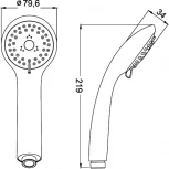 Душевая лейка Iddis A11031