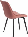 Стул ABRUZZO (mod. 8060) металл/вельвет, 52 х 63 85 см, коралловый (HLR 44)/черный Tetchair 19236
