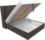 Кровать интерьерная Ларго 160 (Коричневый/Рогожка) Лига Диванов арт.123101