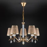 Подвесная люстра Eurosvet Alcamo 60103/5 перламутровое золото (220V, на цепи)