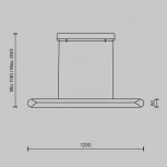 Подвесной светильник Maytoni Motion MOD276PL-L40W3K (LED, 220V, на проводе)