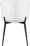 Стул обеденный Dobrin MILO (черные ножки, белый букле (UF992-01))