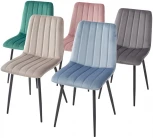 Стул DUBLIN G062-40 серый, велюр / темно-серый каркас M-City UDC7066G06240DGR