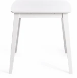 Стол обеденный раскладной Retro дерево гевея, МДФ, 110+30 x 75 75см, Белый (White) Tetchair 15109