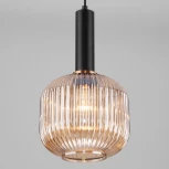 Подвесной светильник Eurosvet Bravo 50182/1 янтарь (220V, на проводе, шар)