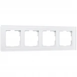 Рамка на 4 поста Favorit (белый матовый,стекло) Werkel W0041105 (a051288)