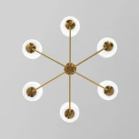 Потолочная люстра на штанге Eurosvet Loona 60161/6 латунь (220V)