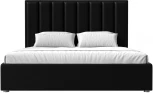 Кровать интерьерная Афродита 180 (Черный/Экокожа) Лига Диванов арт.120601