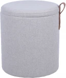 Пуф с ящиком Эркки рогожка S серый Stool Group арт.УТ000039493