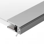 Профиль KLUS-GLASS-810-2000 ANOD (Алюминий) 019191 Arlight