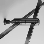 Крепление настенное Wall двойное Flarity черный Maytoni Accessories for tracks Flarity TRA155CW-D1-B (24V)