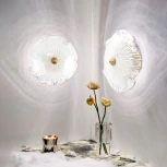 Настенный светильник Loft It Bloom 10352W/A AB (220V, выключатель, цветы)