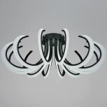 Потолочная люстра светодиодная с пультом и ночным режимом Reluce 74390-0.3-12L black (Умный дом)