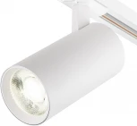 Трековый светильник однофазный Escada 20002 20002TRA/01LED SWH 10Вт, металл, белый матовый (220V, круглые)