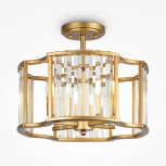 Потолочная люстра на штанге Maytoni Solar MOD087CL-04G (220V, свеча, круглые)