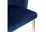 Обеденный стул на металлокаркасе Woodville Benza dark blue 11848