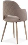 Стул Woodville на металлокаркасе Гутрид ромбы сзади капучино 507225