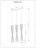 Подвесной светильник светодиодный Moderli Asti V10433-PL