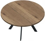 Стол DikLine RD100 Дуб Галифакс,опоры черные