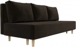 Диван прямой Лига-033 (Коричневый/Микровельвет) Лига Диванов арт.121079