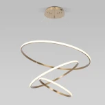 Подвесной светильник ярусный Eurosvet Collars 90264/3 латунь (регулировка яркости, LED, 220V, пульт управления, на тросе)