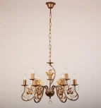 Подвесная люстра Abrasax 520L6+3GD (220V, на цепи, подсвечник, свеча)