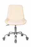 Кресло Бюрократ CH-350SL светло-бежевый текстиль/эко.кожа крестовина металл хром
