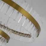 Подвесная люстра ярусная Favourite Placerat 4012-12P (LED, 220V, хрусталь, на тросе, круглые)